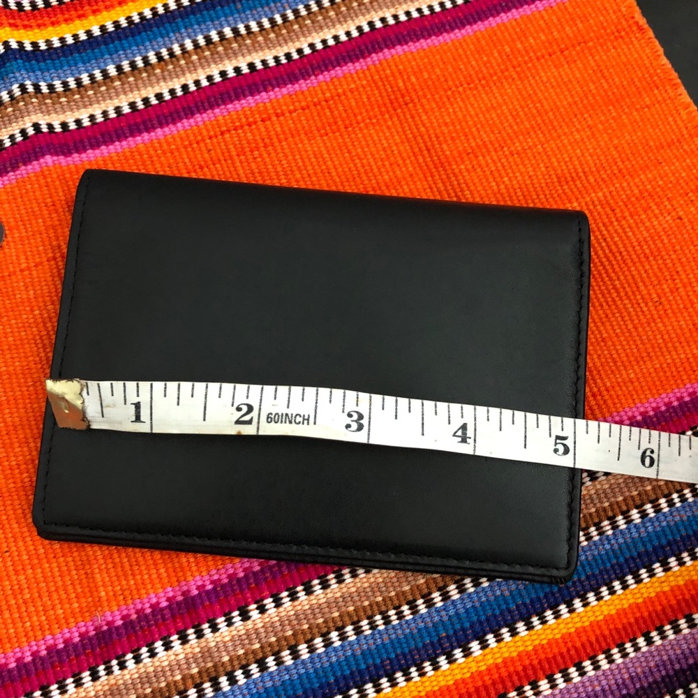 Chabrand black leather bi-fold wallet men’s NWT - Picture 6 of 7